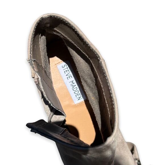 Steve Madden Marissa Point Toe Grey Suede Booties 9.5 - Picture 7 of 9